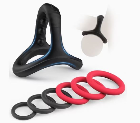 Pleasure Ring Set – 7 Silicone Cock Rings for Hardness & Stamina